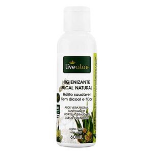 Limpiador Bucal Natural (Aloe Vera, Granada, Plátano, Menta Grande) 60ml - LiveAloe