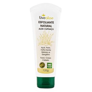 Exfoliante Natural de Aloe Cupuaçu (Açaí, Pariri, Folha Santa, Babasú y Sésamo) 120ml - LiveAloe