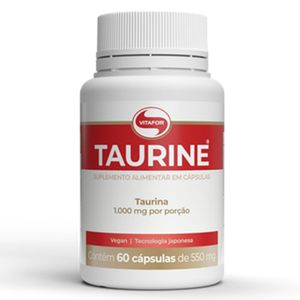 Taurina - Producto Vegano (550mg) 60 Cápsulas - Vitafor