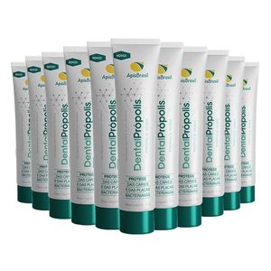 Kit 10x Gel Dental Propóleo Verde (Sin Abrasivos y Sin Flúor) 80g - Apis Brasil