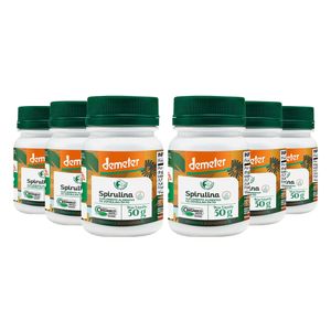 Kit 6x Espirulina Ecológica Certificada en Pulpo 50g - Fazenda Tamanduá