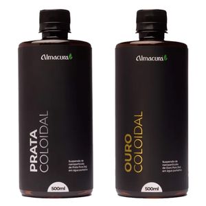 Combo 1 Oro Coloidal + 1 Plata Coloidal (40ppm) 500ml - Almacura