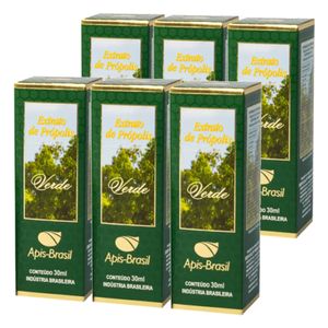 Kit 6x Extracto de Propóleo Verde (17%) 30ml - Apis Brasil