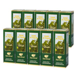 Kit 10x Extracto de Propóleo Verde (17%) 30ml - Apis Brasil