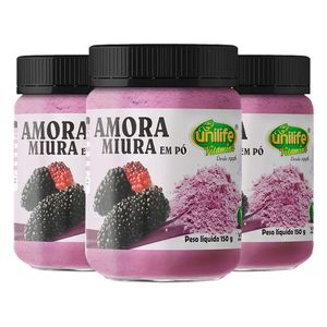 Kit 3x Mora Miúra en Polvo 150g - Unilife
