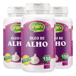 Kit 3x Aceite de Ajo (250mg) 150 Cápsulas - Unilife