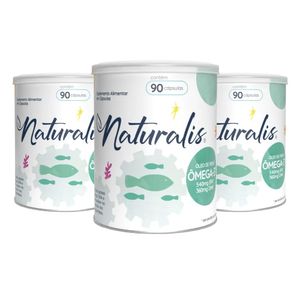 Kit 3x Aceite de Pescado Tradicional Omega-3 90 Cápsulas - Naturalis