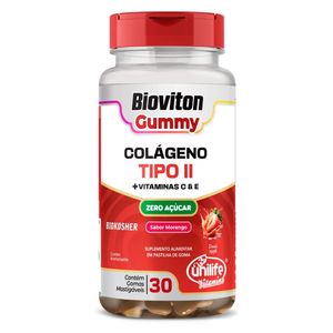 Gomitas de Colágeno Tipo II Sabor Fresa 30 gomitas - Unilife