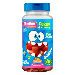 Gomitas veganas para niños con hierro y vitamina C sabor naranja (30 unidades) - Unilife