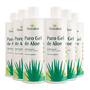 Kit 6x Puro Gel de Aloe (Aloe Vera) 500ml - LiveAloe
