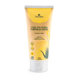 Crema Fortalecedora Capilar No Aclarada (Aloe Vera, Noni, Cupuaçu y Aceites Esenciales) 200ml - LiveAloe