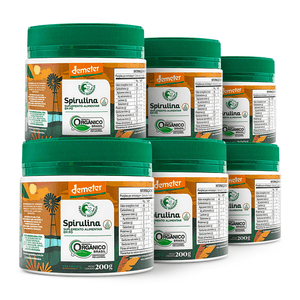 Kit 6x Espirulina Ecológica Certificada en Pulpo 200g - Fazenda Tamanduá