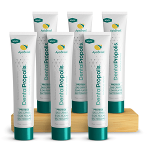 Kit 6x Gel Dental de Propóleo Verde (Sin Fluoruro y Sin Abrasivos) 80g - Apis Brasil