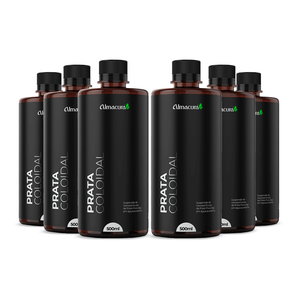 Kit 6x Prata Coloidal (40ppm) 500ml - Almacura